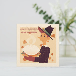 Thanksgiving wenst handgetekende Illustrator