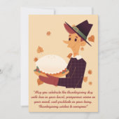 Thanksgiving wenst handgetekende Illustrator Feestdagenkaart (Voorkant)