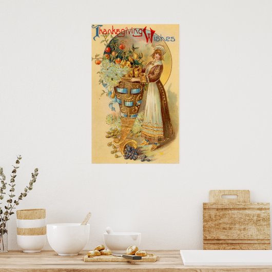 Thanksgiving wenst poster (Keuken)