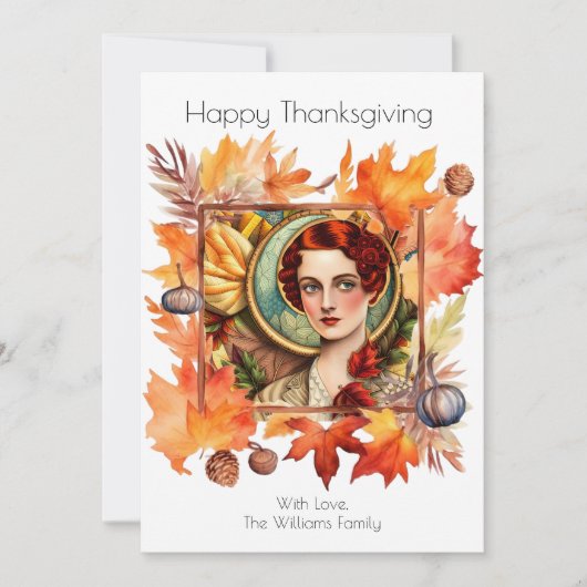  Thanksgiving wenst uitnodiging (Voorkant)