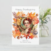  Thanksgiving wenst uitnodiging (Staand voorkant)