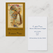 Thanksgiving wenst visitekaartje (Voorkant / Achterkant)