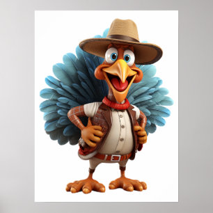 Thanksgiving Western Turkije Poster