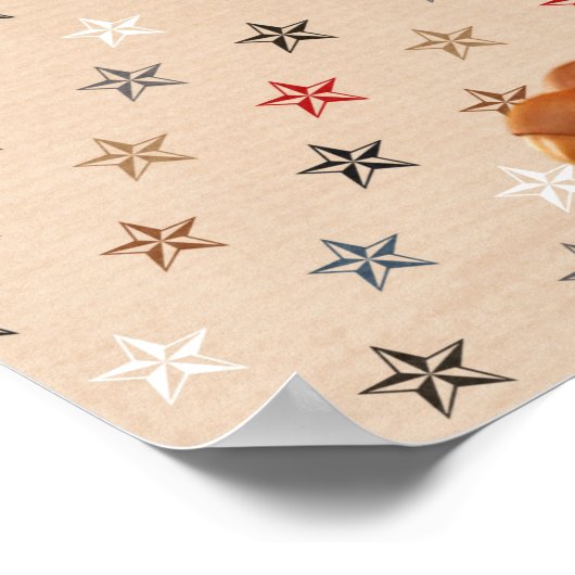 Thanksgiving Western Turkije Poster (Hoek)