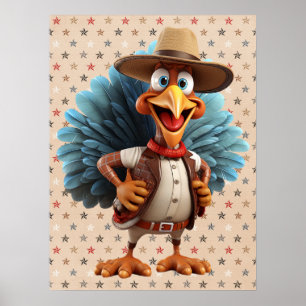 Thanksgiving Western Turkije Poster