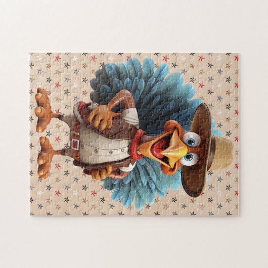 Thanksgiving Western Turkije Puzzel (Horizontaal)