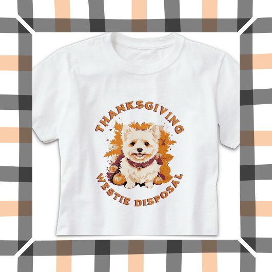 Thanksgiving Westie Verwijdering T-shirt