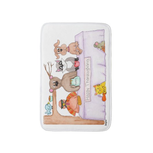 Thanksgiving - Where is the Turkey? Badmat (Voorkant Verticaal)