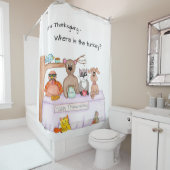 Thanksgiving - Where is the Turkey? Douchegordijn (In situ)