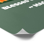 Thanksgiving Whimsical Woodlands Aangepaste naam Poster (Hoek)