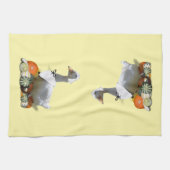 Thanksgiving White Duck Pilgrim Theedoek (Horizontaal)