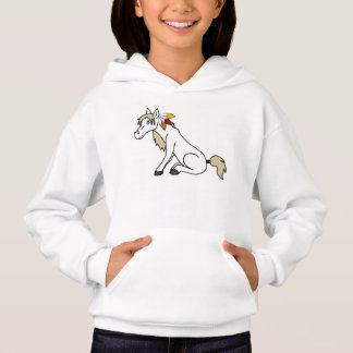 Thanksgiving White Horse met Turkey Feathers