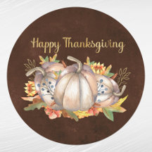 Thanksgiving White Pumpkins Floral