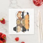 Thanksgiving/White Standard Luncheon Napkin Servetten (Insitu)