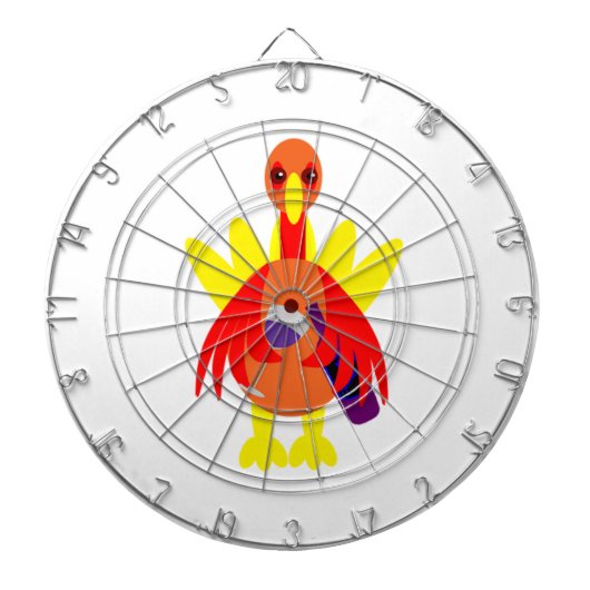 Thanksgiving wijn Drink Turkije Dartbord (Voorkant)