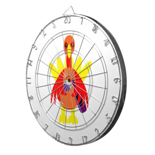 Thanksgiving wijn Drink Turkije Dartbord (Voorkant Rechts)