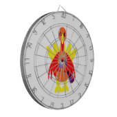 Thanksgiving wijn Drink Turkije Dartbord (Voorkant Links)