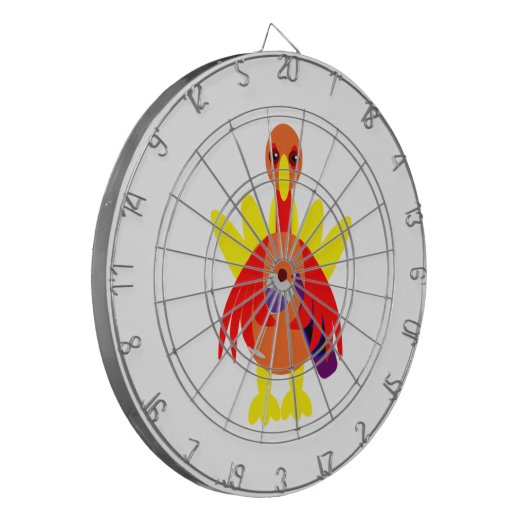 Thanksgiving wijn Drink Turkije Dartbord (Voorkant Links)