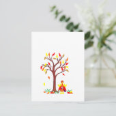 Thanksgiving wijn Drink Turkije Feestdagenkaart (Staand voorkant)