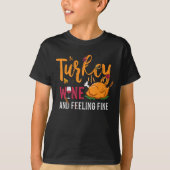 Thanksgiving wijn en fijne stofwisseling in Turkij T-shirt (Voorkant)
