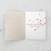 Thanksgiving wijn en leder feestdagen kaart (Binnen)