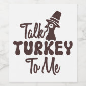 Thanksgiving Wijn Etiket (Enkel label)