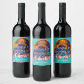 Thanksgiving wijnlabel Modern Wijn Etiket (Flessen)