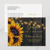 Thanksgiving wijziging adres nieuwe thuisverplaats aankondigingskaart (Voorkant / Achterkant)