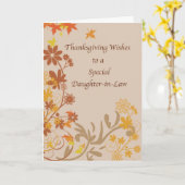 Thanksgiving wil dochter in de wet vallen kaart (Gele Bloem)