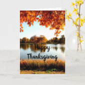 THANKSGIVING WIL GEZINS EN VRIENDEN KAART (Gele Bloem)