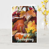 THANKSGIVING WIL GEZINS EN VRIENDEN KAART (Gele Bloem)