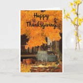 THANKSGIVING WIL GEZINS EN VRIENDEN KAART (Gele Bloem)