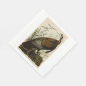 Thanksgiving Wild Turkey John James Audubon Servetten (Hoek)