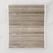 THANKSGIVING WILD TURKIJE Tafel Plaatskaartje (Binnenkant ongevouwen)