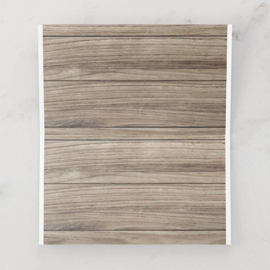 THANKSGIVING WILD TURKIJE Tafel Plaatskaartje (Binnenkant ongevouwen)