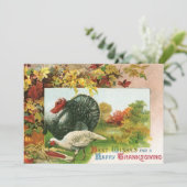 Thanksgiving, wilde kalkoenen - herfstkleuren Kaart (Staand voorkant)