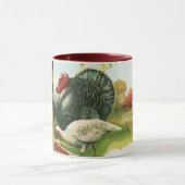  Thanksgiving, wilde kalkoenen - herfstkleuren Mok (Midden)