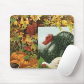  Thanksgiving, wilde kalkoenen - herfstkleuren Muismat (Met muis)