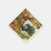  Thanksgiving, wilde kalkoenen - herfstkleuren Servet (Hoek)