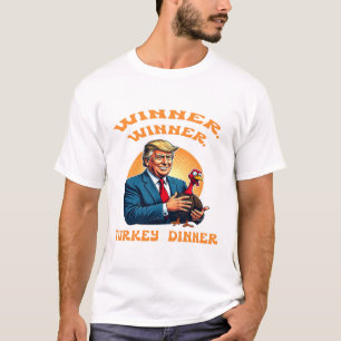 Thanksgiving Winnaar Winnaar Turkije Diner Trump T-shirt