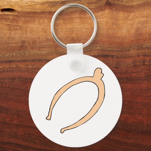 Thanksgiving Wishbone Sleutelhanger (Voorkant)