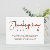 Thanksgiving | Wit met Autumn Leaves Kaart (Staand voorkant)