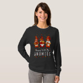 Thanksgiving With My Gnomies Fall  Autumn Gnome T-shirt (Voorkant volledig)