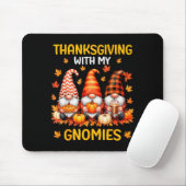 Thanksgiving With My Gnomies Funny Autumn Fall Gno Muismat (Met muis)