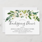 Thanksgiving Witte bloemen bloemen Kaart (Voorkant)