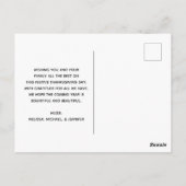 Thanksgiving witte en goudpompoenen Waterverf Briefkaart (Achterkant)