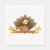 Thanksgiving/Witte standaard Luncheon Napkin/Turki Servetten (Voorkant)
