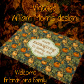 Thanksgiving WM Morris Aangepaste Herfst Pompoen Deurmat