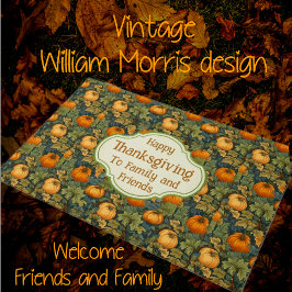 Thanksgiving WM Morris Gepersonaliseerd Herfst Pom Deurmat