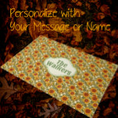 Thanksgiving WM Morris Gepersonaliseerd Herfst Pom Deurmat